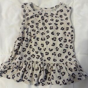 Little Sleepies Luxe Leopard Peplum Tank